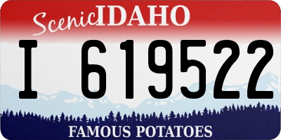 ID license plate I619522