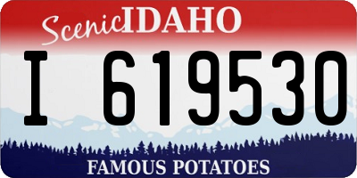 ID license plate I619530
