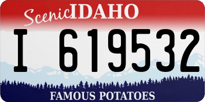 ID license plate I619532