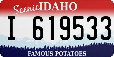 ID license plate I619533