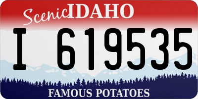 ID license plate I619535