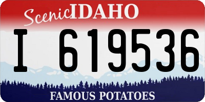 ID license plate I619536