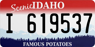ID license plate I619537