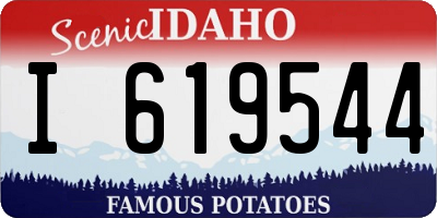 ID license plate I619544
