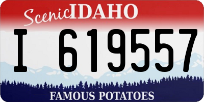 ID license plate I619557