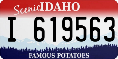 ID license plate I619563