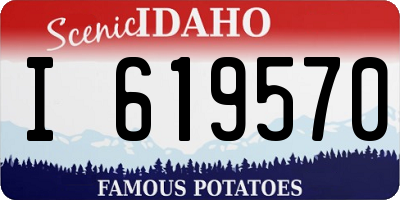 ID license plate I619570
