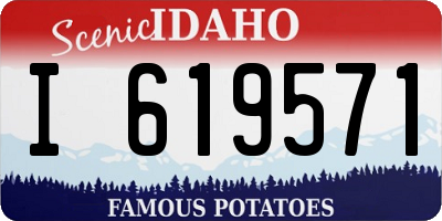 ID license plate I619571