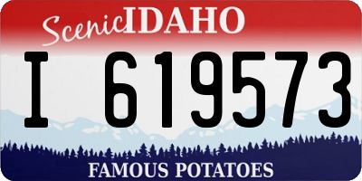 ID license plate I619573