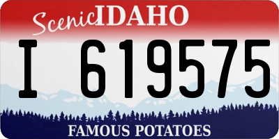 ID license plate I619575