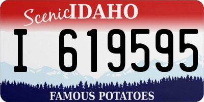 ID license plate I619595