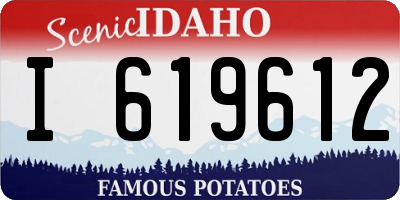 ID license plate I619612