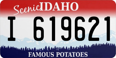 ID license plate I619621