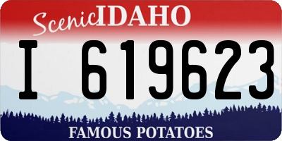 ID license plate I619623