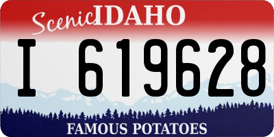 ID license plate I619628