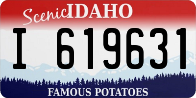 ID license plate I619631