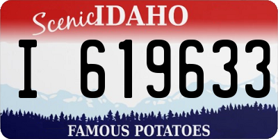 ID license plate I619633