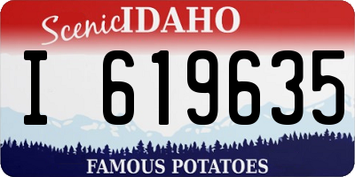 ID license plate I619635
