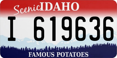ID license plate I619636