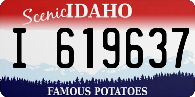 ID license plate I619637