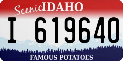 ID license plate I619640