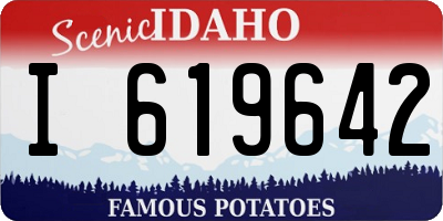 ID license plate I619642