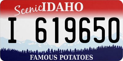 ID license plate I619650