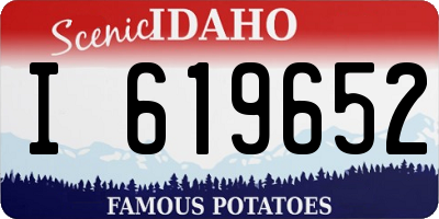 ID license plate I619652
