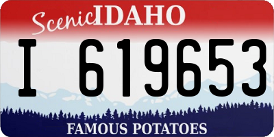 ID license plate I619653
