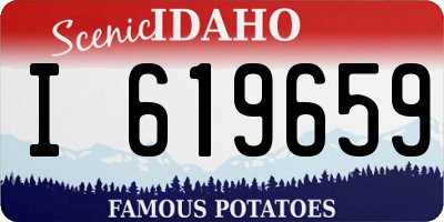 ID license plate I619659