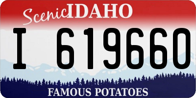 ID license plate I619660