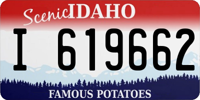 ID license plate I619662