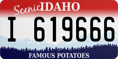 ID license plate I619666