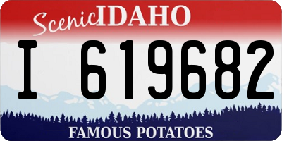 ID license plate I619682