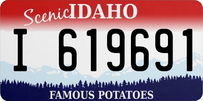 ID license plate I619691