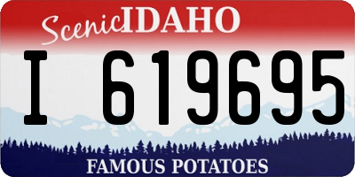 ID license plate I619695