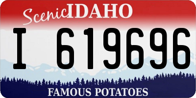 ID license plate I619696