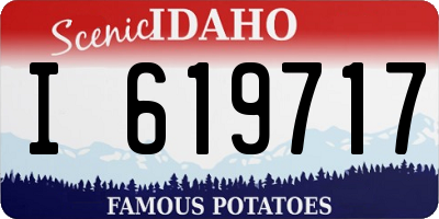 ID license plate I619717