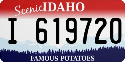 ID license plate I619720