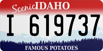 ID license plate I619737