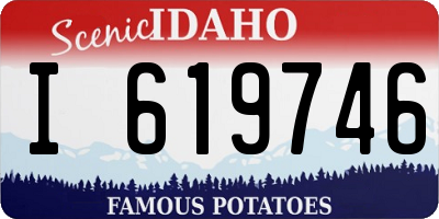 ID license plate I619746