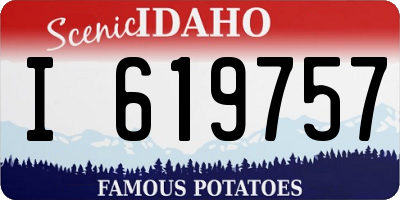 ID license plate I619757