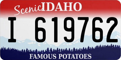 ID license plate I619762