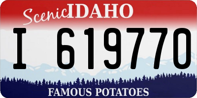 ID license plate I619770