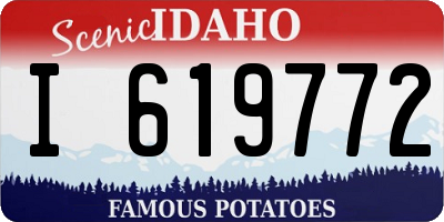 ID license plate I619772