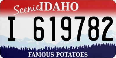 ID license plate I619782