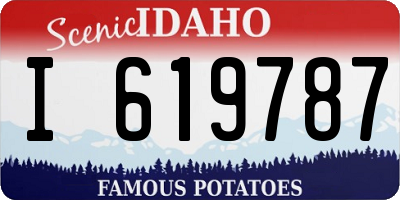 ID license plate I619787