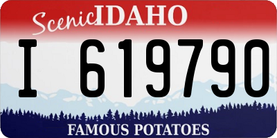 ID license plate I619790