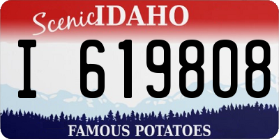 ID license plate I619808