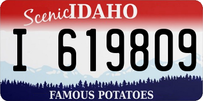 ID license plate I619809